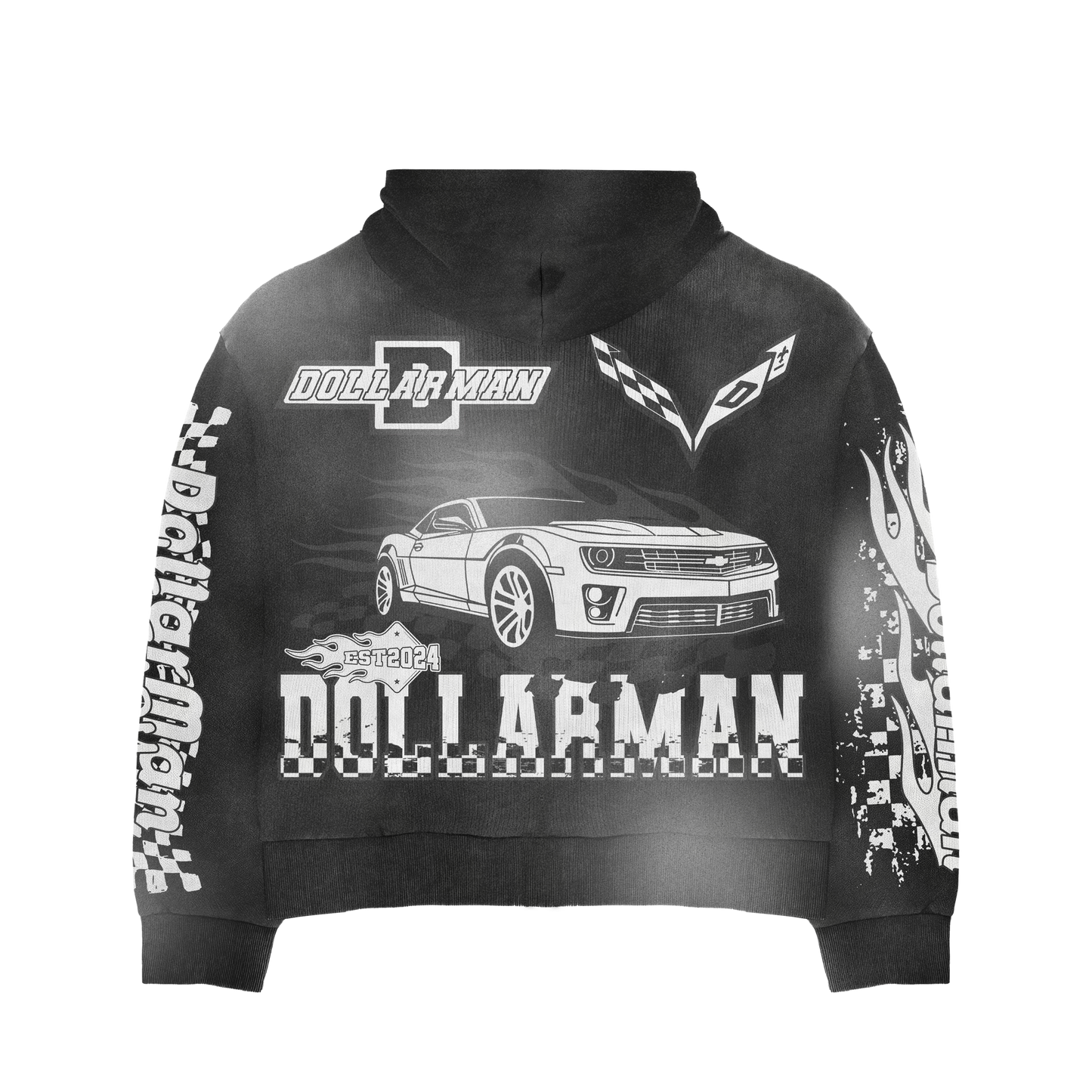 DOLLARMAN RACING ZIP-UP HOODIE